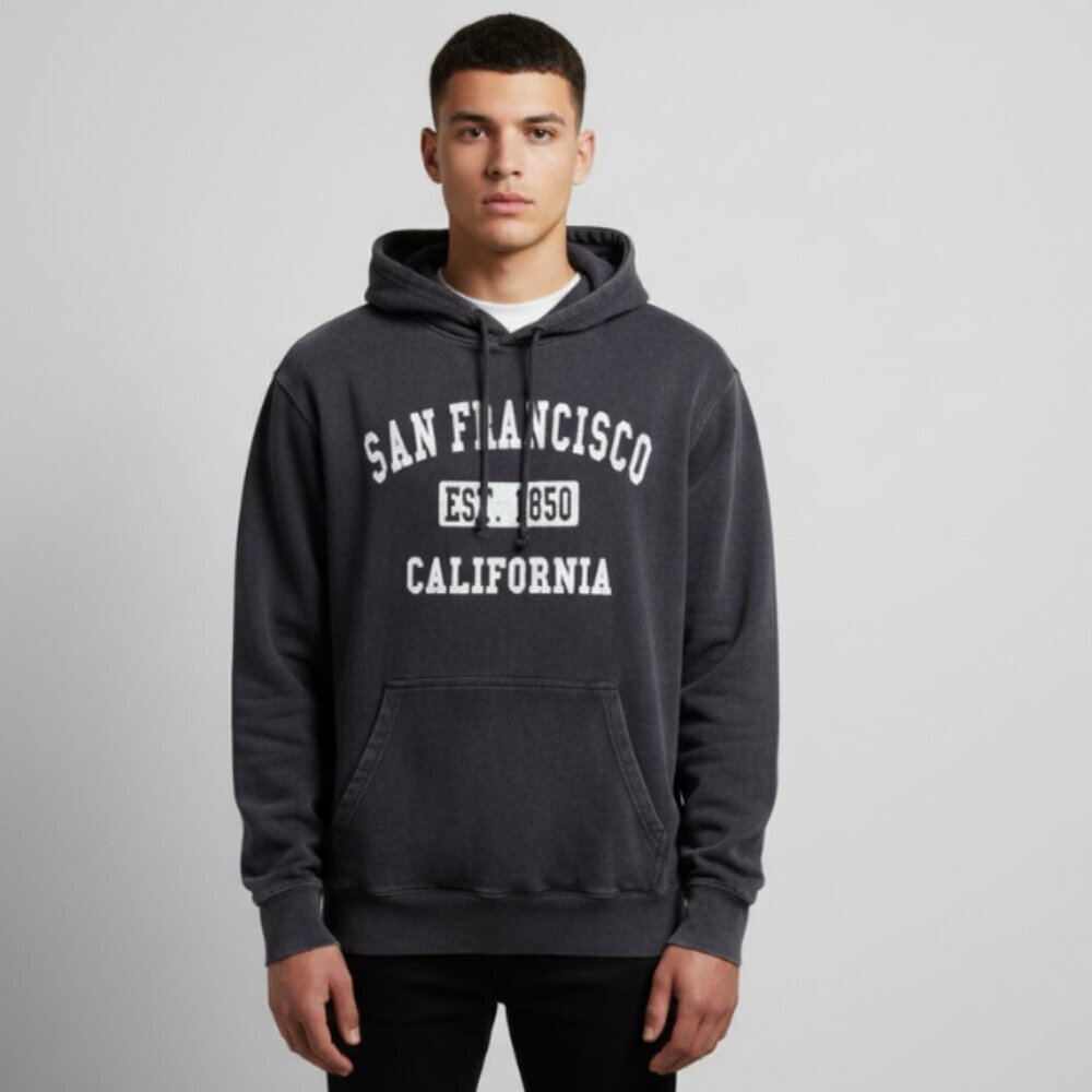 San Francisco California Hoodie Sweatshirt Size XL Vintage Wash Pullover